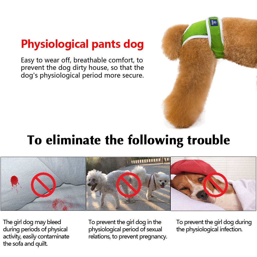 Pooshpets™ Reusable Dog Diapers for Female Physiological Pants